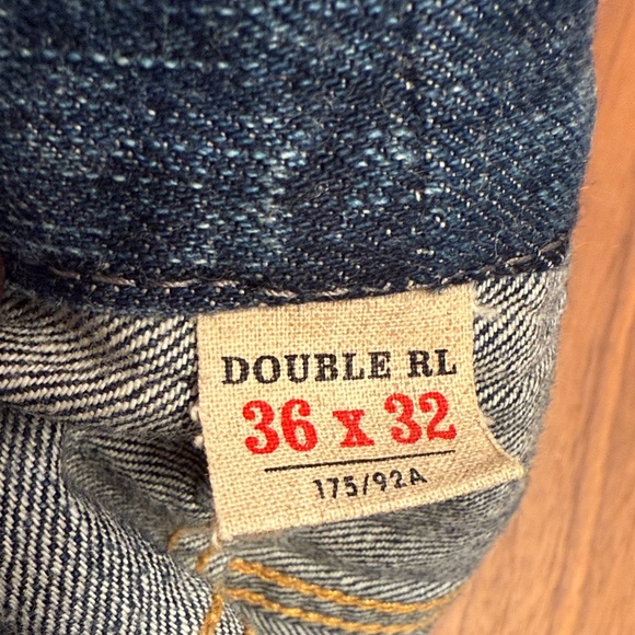 Ralph Lauren Double RL RRL Men's Denim Selvedge Slim Jeans Size 36x32 - Picture 9 of 9